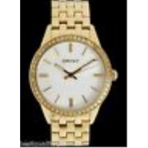 Dkny Gold Tone Steel Mop Pearl DIAL+CRYSTALS-NY4999-NEW