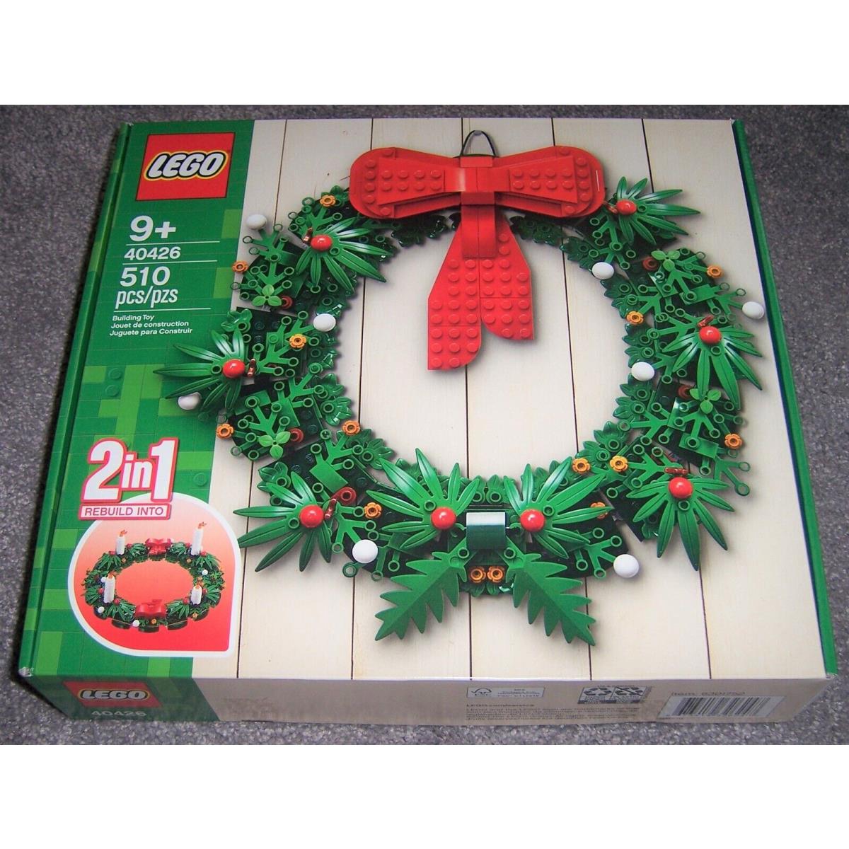 Lego Creator 2 in 1 Christmas Wreath 40426 Holiday Christmas Building Set