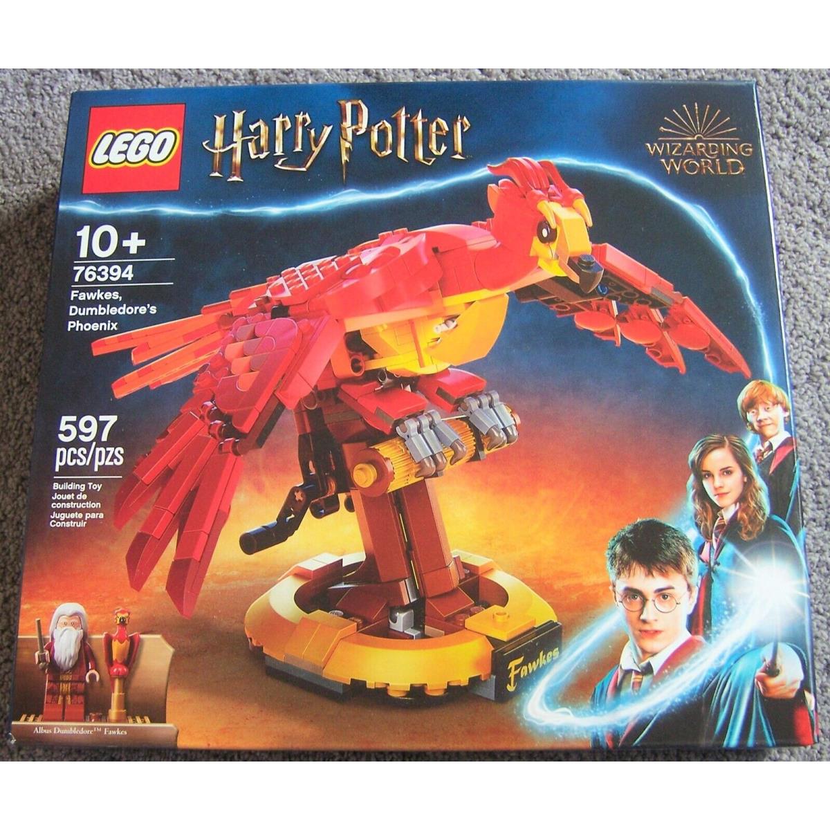 Lego Harry Potter Fawkes Dumbledore`s Phoenix 76394 Building Set Flying Wing