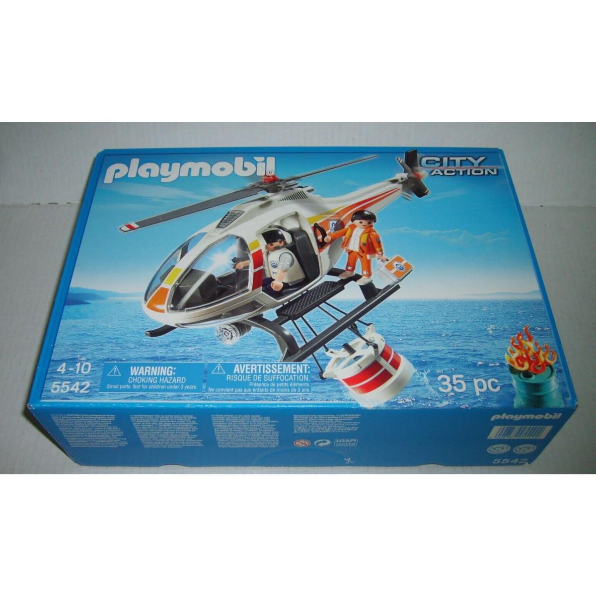 Playmobil 5542 Fire Fighting Helicopter IN Box Playset Misb