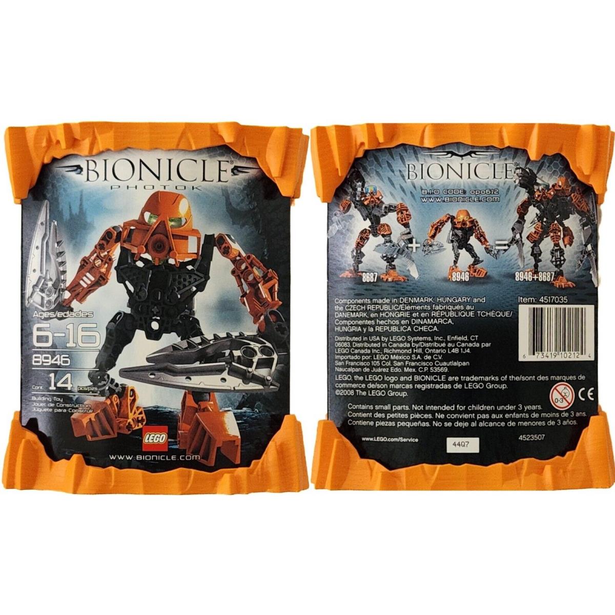 Lego Bionicle Photok 8946 - / Complete Factory Wrap - Retired 2009