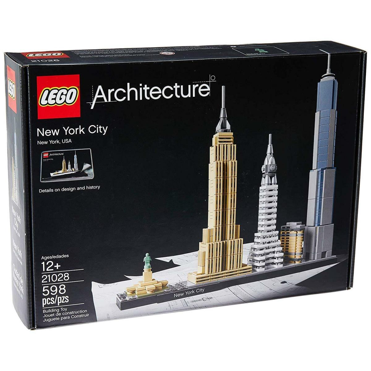 Lego Architecture York City 21028 2 Day Shipping Available