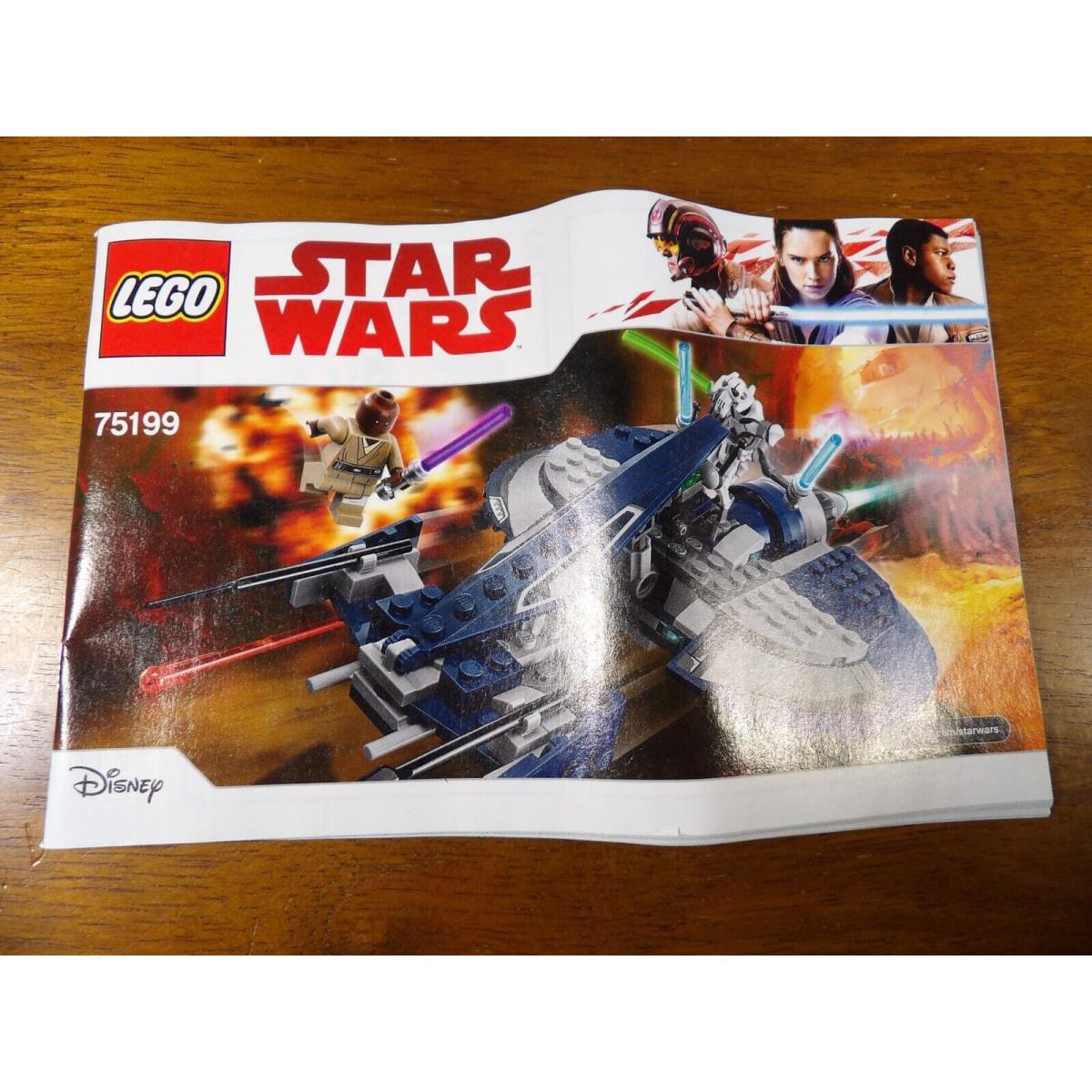 Lego Star Wars General Grievous` Combat Speeder Set 75199 No Box