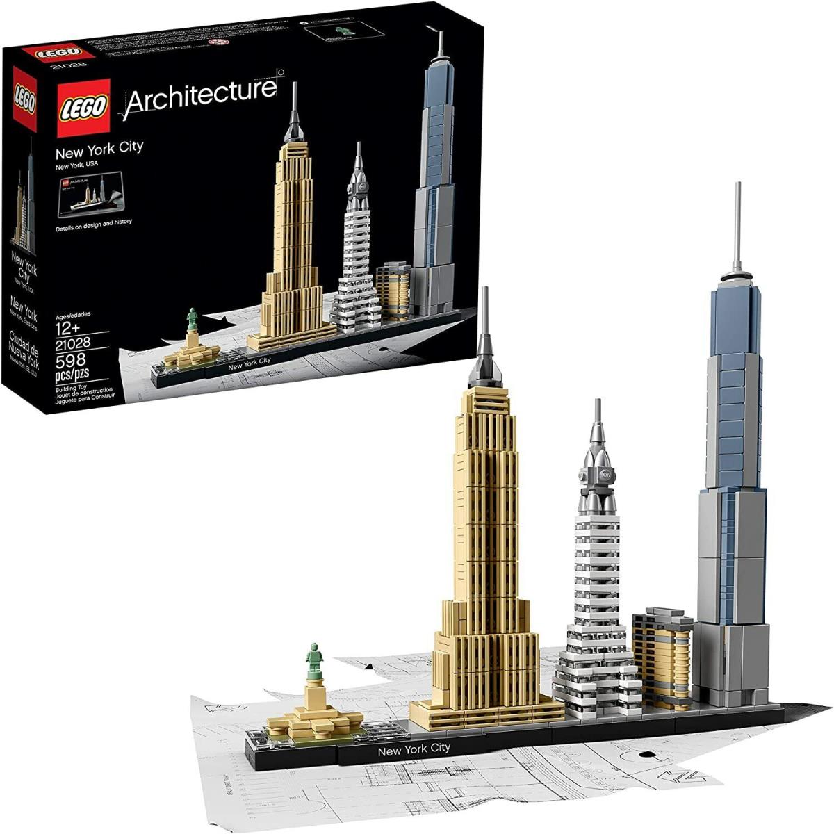 Lego Architecture 21028 York City 598 Pieces in Retail Box