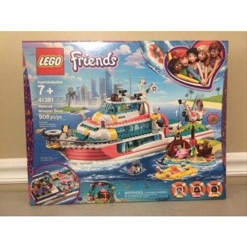 Lego 41381 Friends Rescue Mission Boat-new