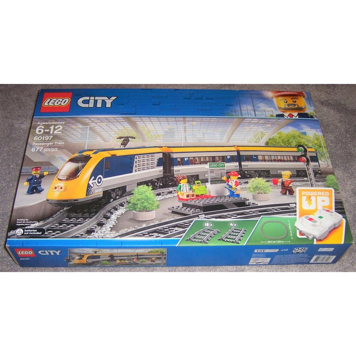 Lego City Town Passenger Train 60197 Building Set Powered Up Bluetooth RC