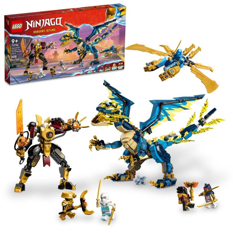 Lego Ninjago Elemental Dragon Vs. The Empress Mech 71796 Building Toy Set