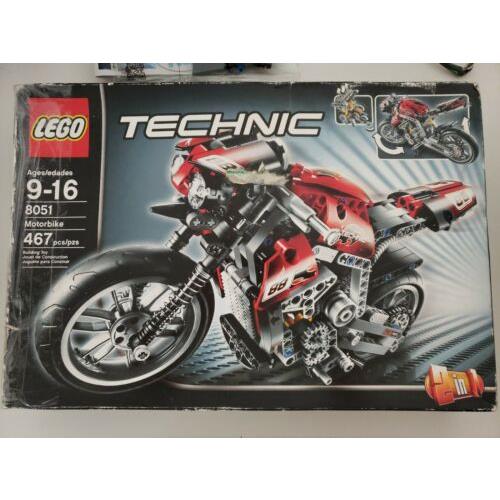 Lego Technic Model Riding Cycle 8051 Motorbike Rare