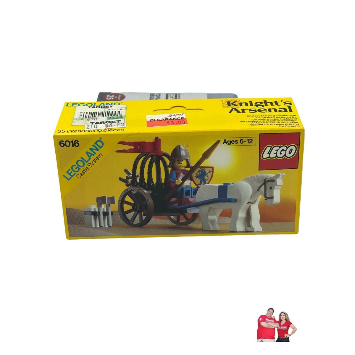 Vintage Lego Castle Lion Knights 6016 Knight`s Arsenal Legoland