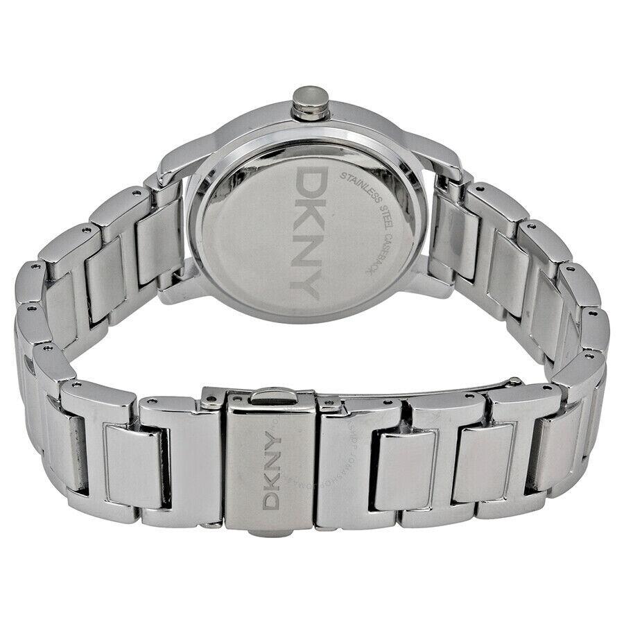DKNY watch TOMPKINS - Silver Dial, Silver Band