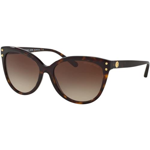 Michael Kors MK2045F Sunglasses 300613-55 - Dark Tortoise Acetate Frame