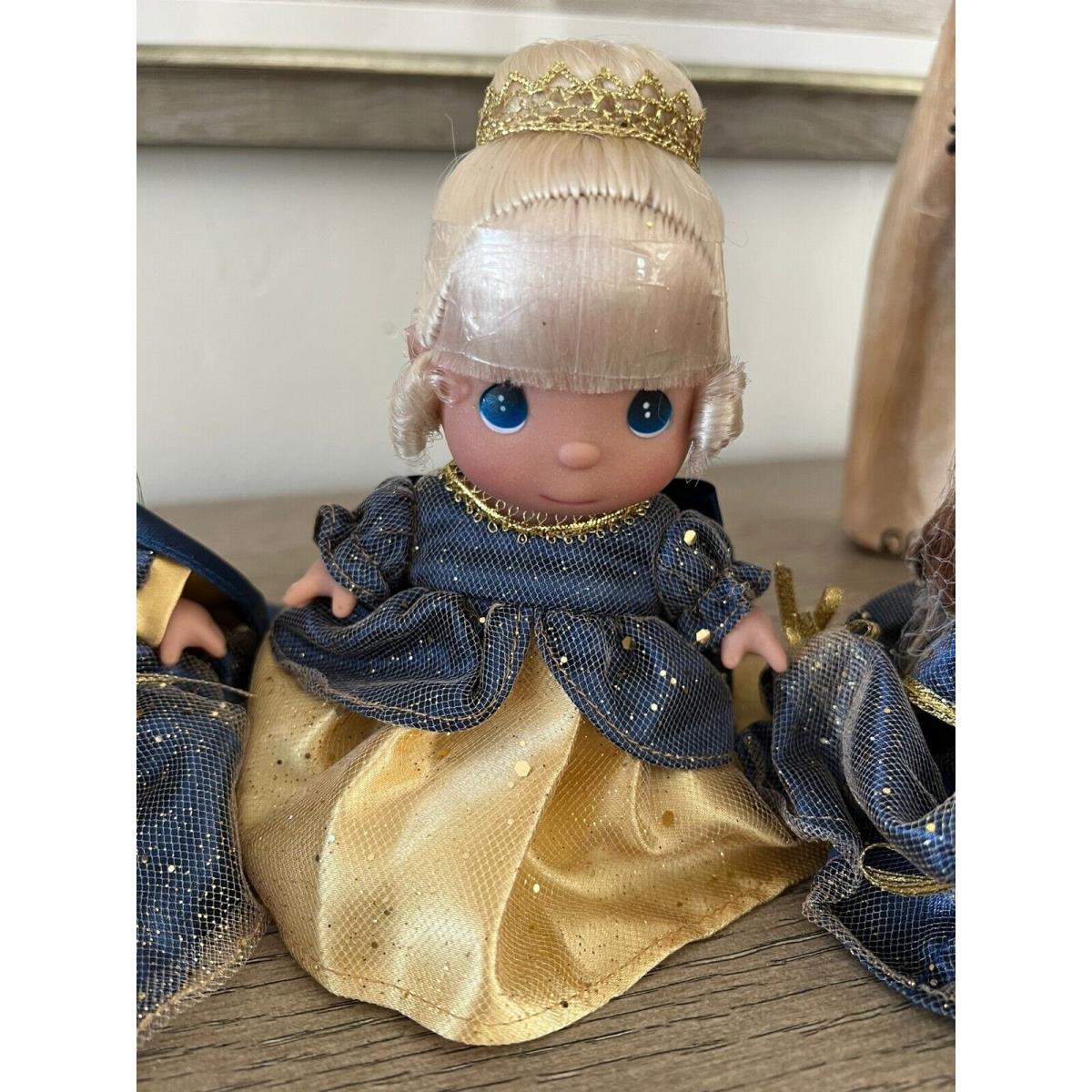 Disney 50TH Anniversary Precious Moments Signed BY Artist Vinyl Doll Blue Gold CINDERELLA