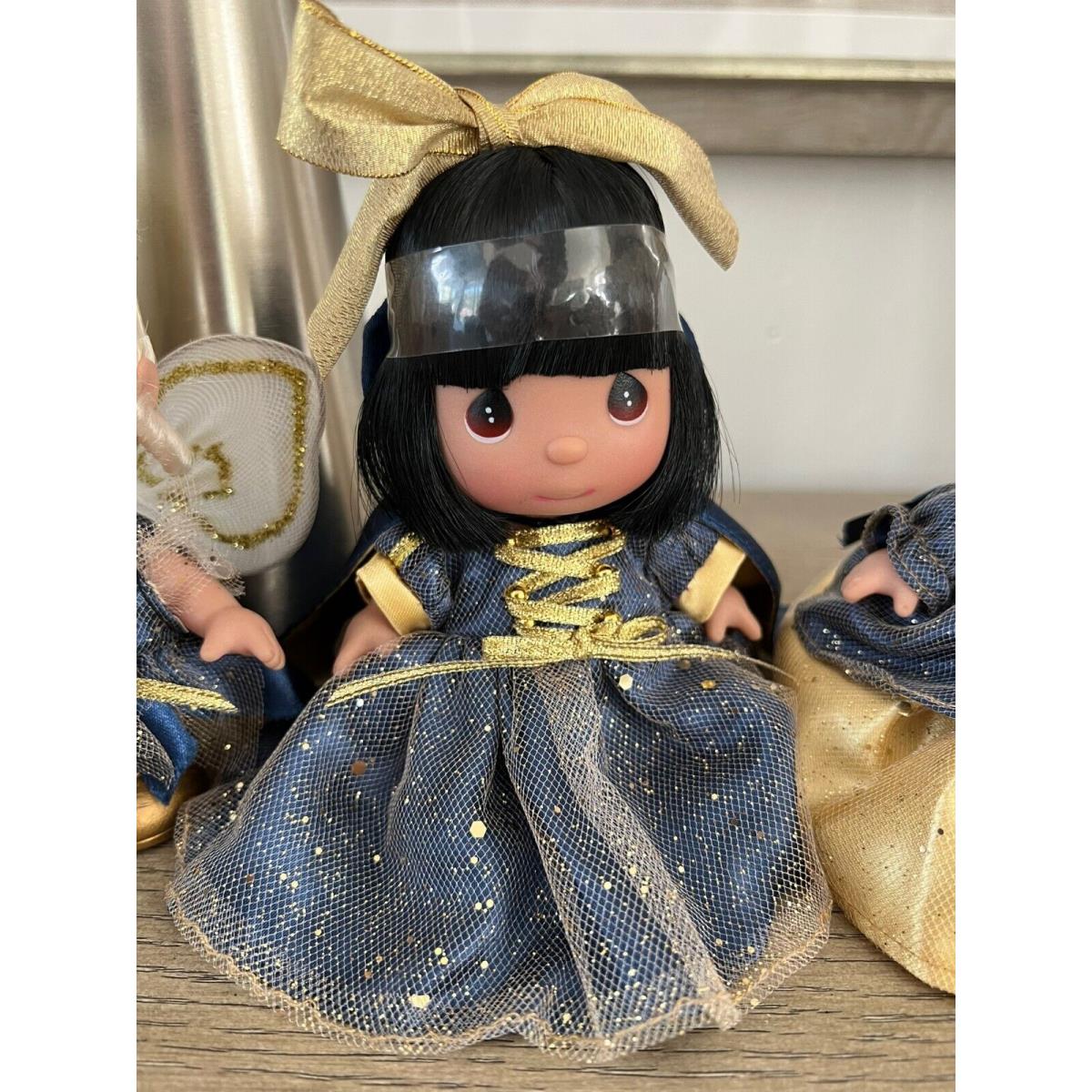 Disney 50TH Anniversary Precious Moments Signed BY Artist Vinyl Doll Blue Gold SNOW WHITE
