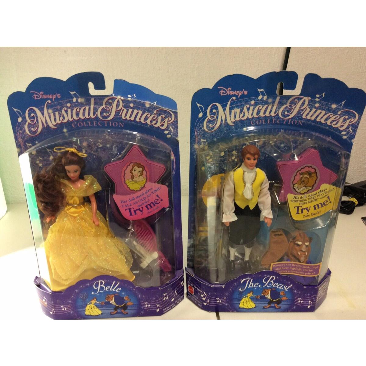 Disney`s Musical Collect Belle Princess The Beast 1994 7 Mattel 11600