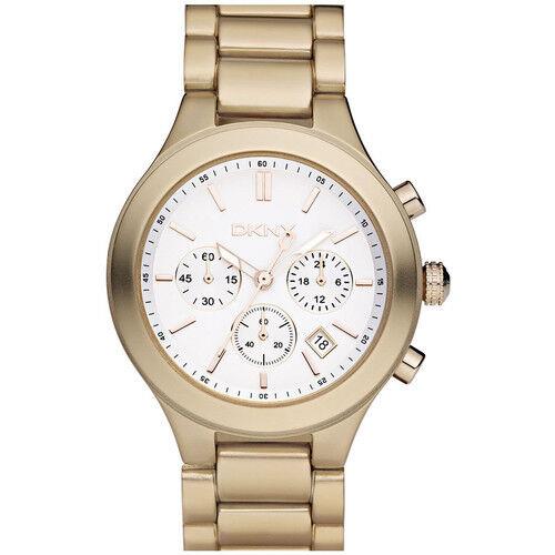 Dkny Gold Aluminum Bracelet Chronograph Light Weight WATCH-NY8277