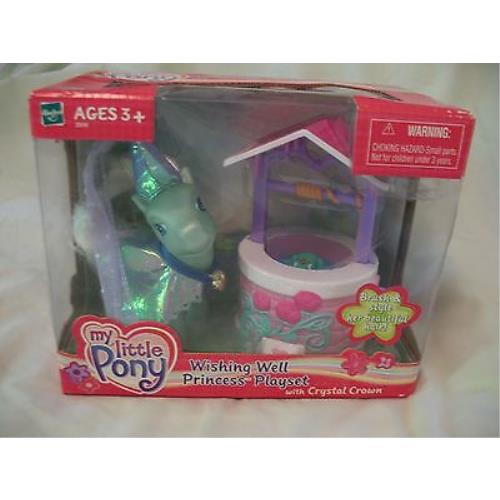 My Little Pony Wishing Well Set with `crystal Crown` Princess 2003 G3