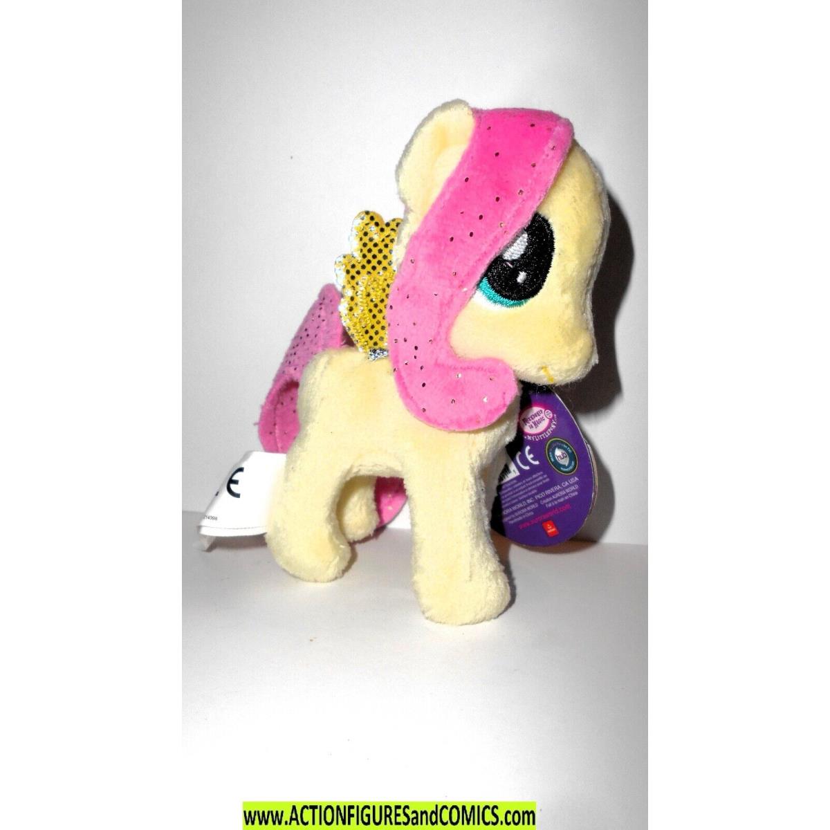 My Little Pony 2015 Shuttershy 4 Inch Plush Backpack Bag Clip on Hub Mlp