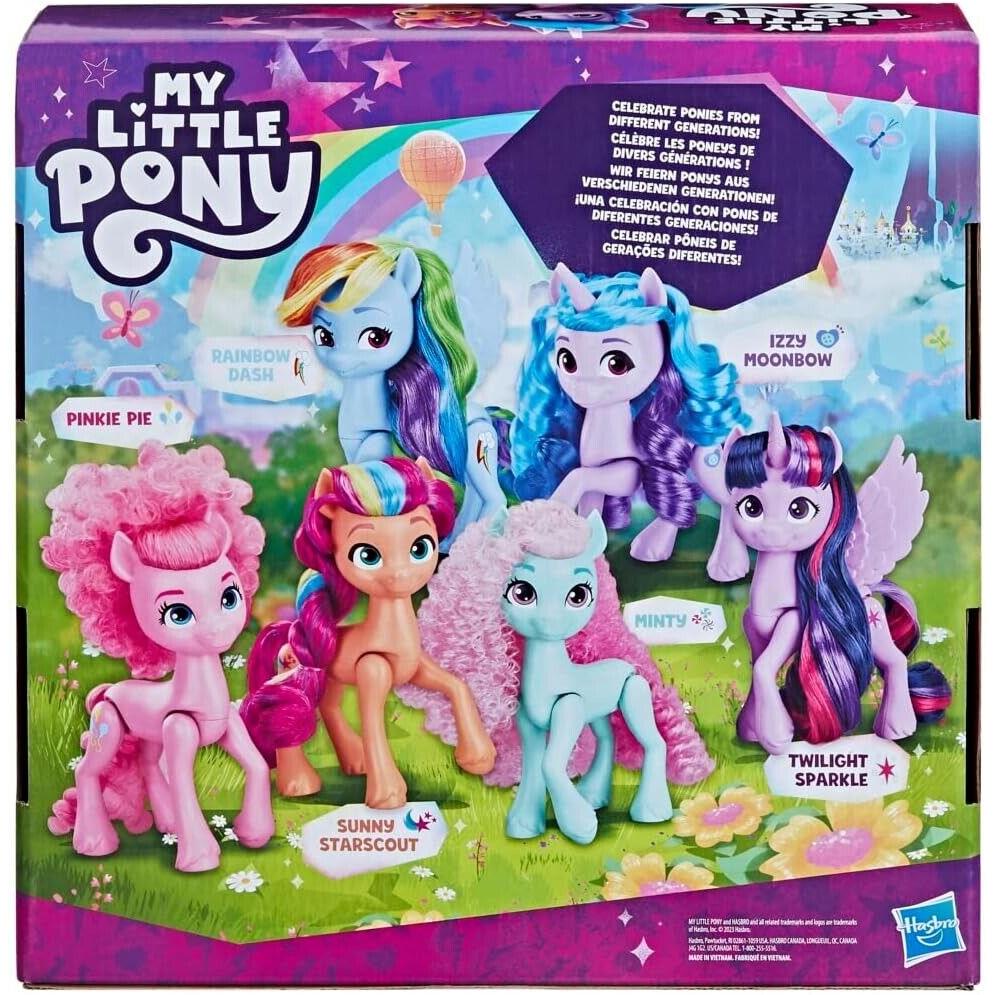 My Little Pony Dolls Rainbow Celebration 6 Pony Figure Set 5.5-Inch Dolls