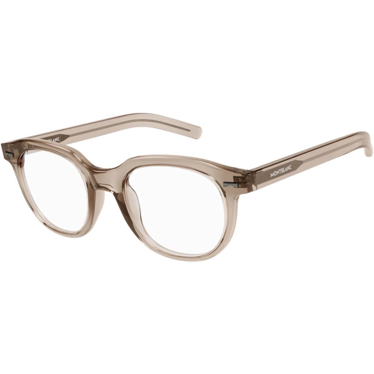 Montblanc Rectangular Eyeglasses MB0261o-004-50 Brown Frame Clear Lenses