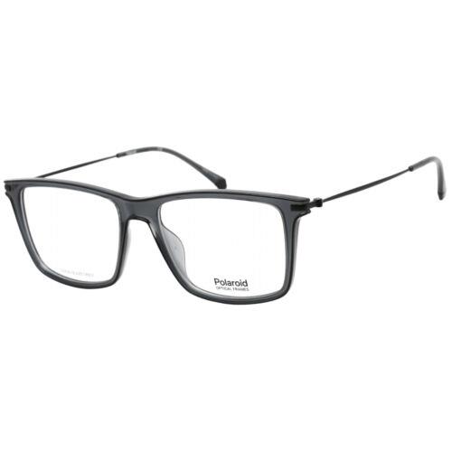 Polaroid Core Unisex Eyeglasses Clear Lens Grey Square Frame Pld D414 0KB7 00 - Frame: Grey, Lens: