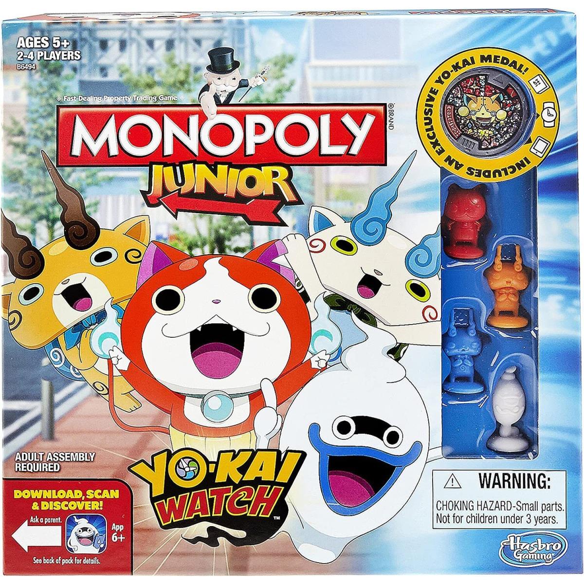 Hasbro Monopoly Junior Yokai Yo-kai Watch Edition Kids Boardgame Game B6494