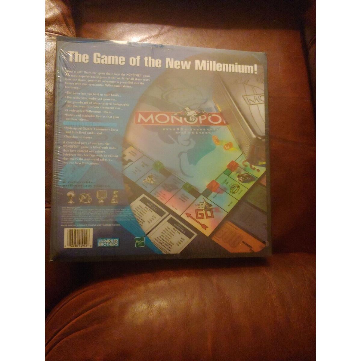 Monopoly 2000 Millennium Edition 1998 Collectors Tin Holographic Translucent