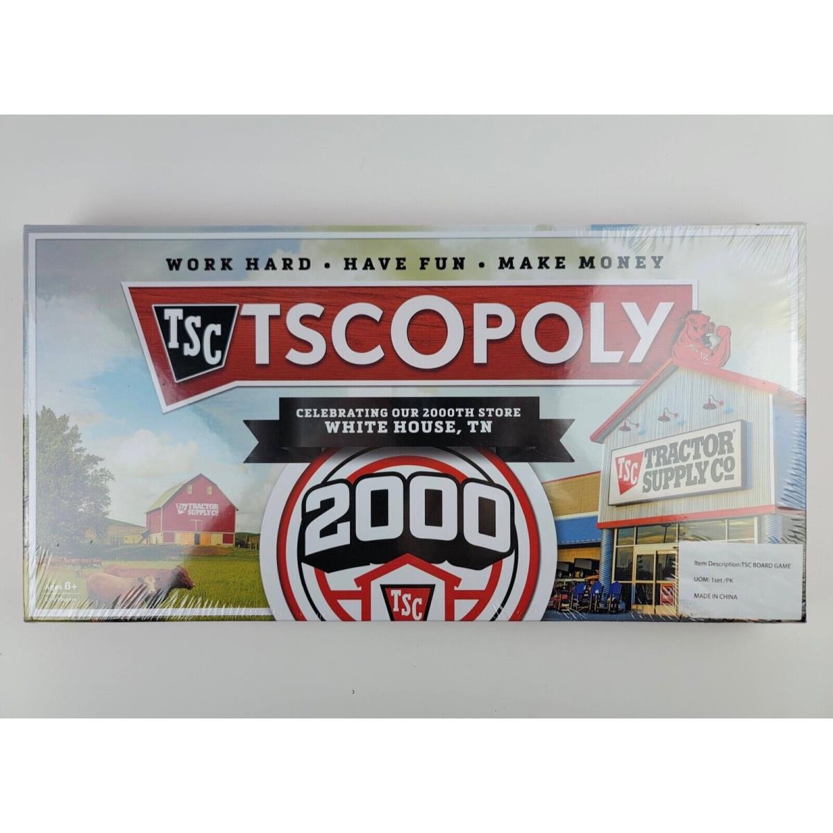 Tractor Supply Monopoly Board Game Tscopoly 2000 Edition