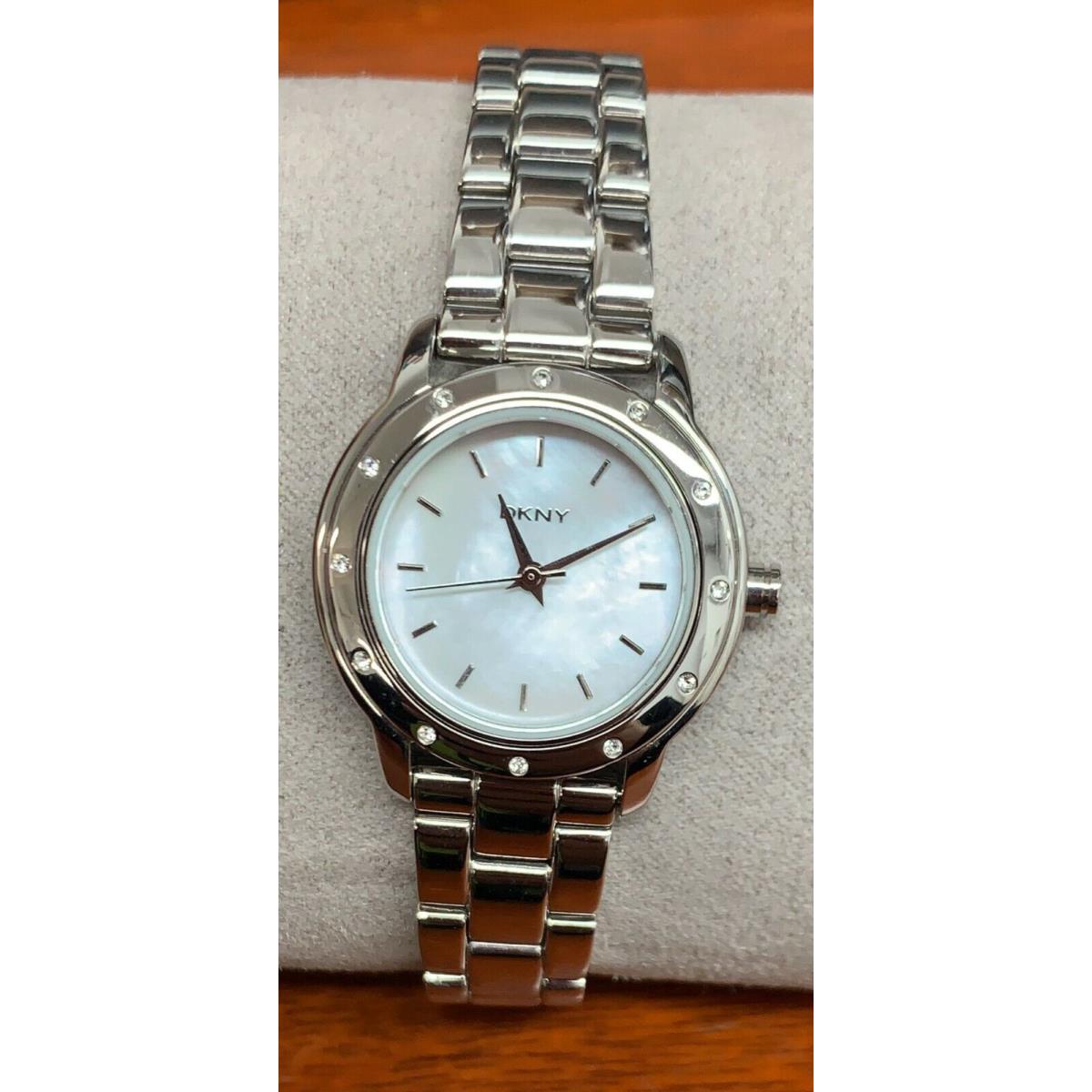 Dkny NY8225 Mother of Pearl Dial Stainless Steel Women`s Watch