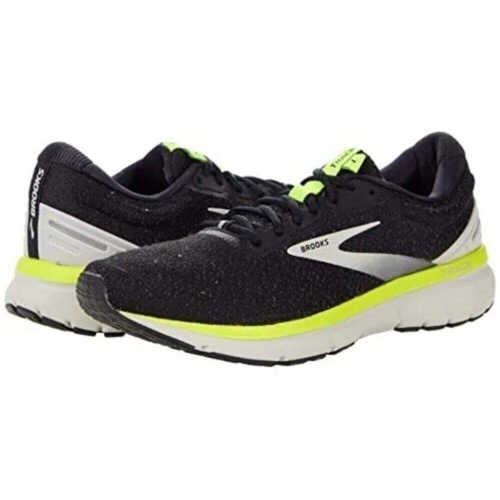 Brooks Trace Men`s Running Shoe Size 10 Cushion Gray Black Green 1103641D081