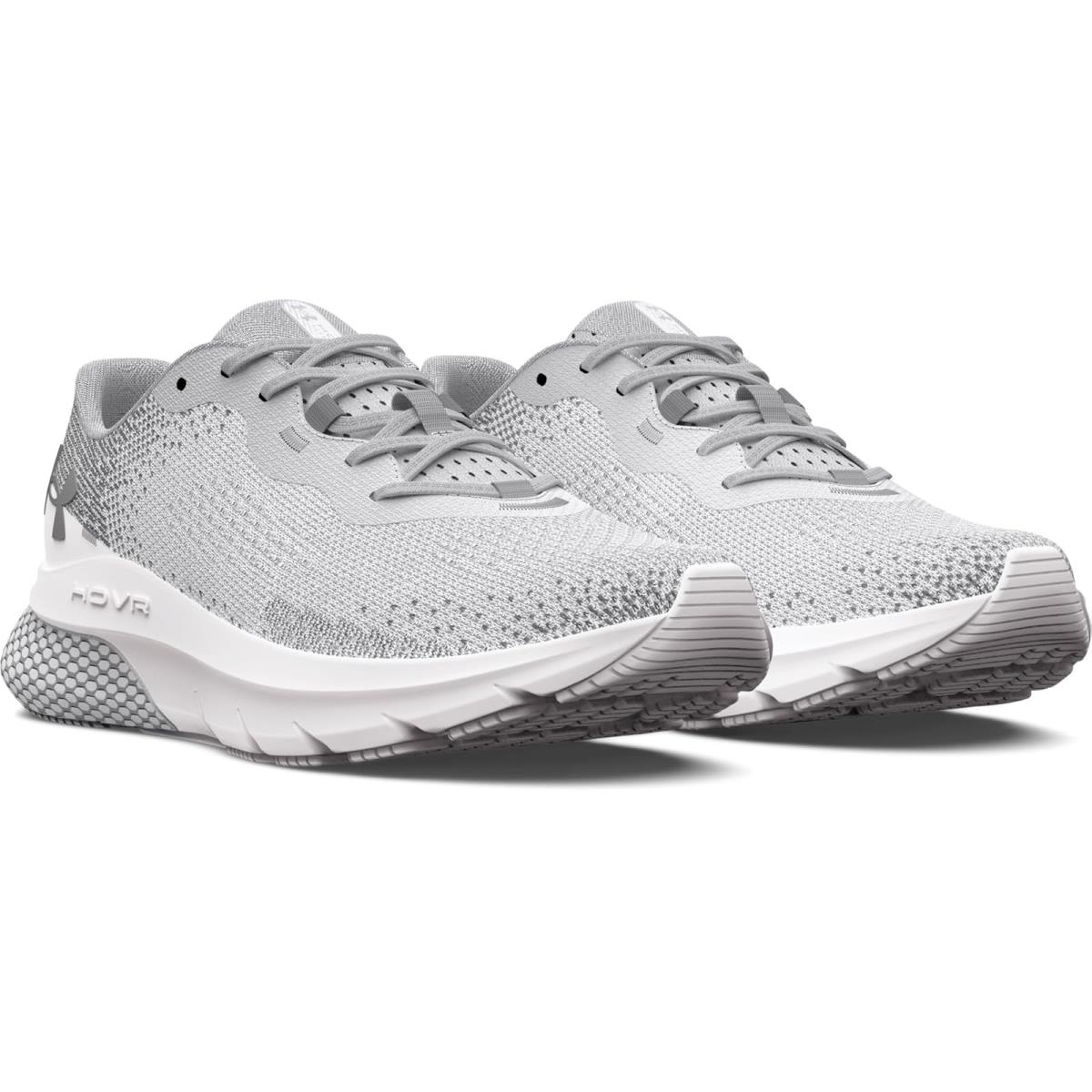 Woman`s Sneakers Athletic Shoes Under Armour Hovr Turbulence 2 White/White/Metallic Silver