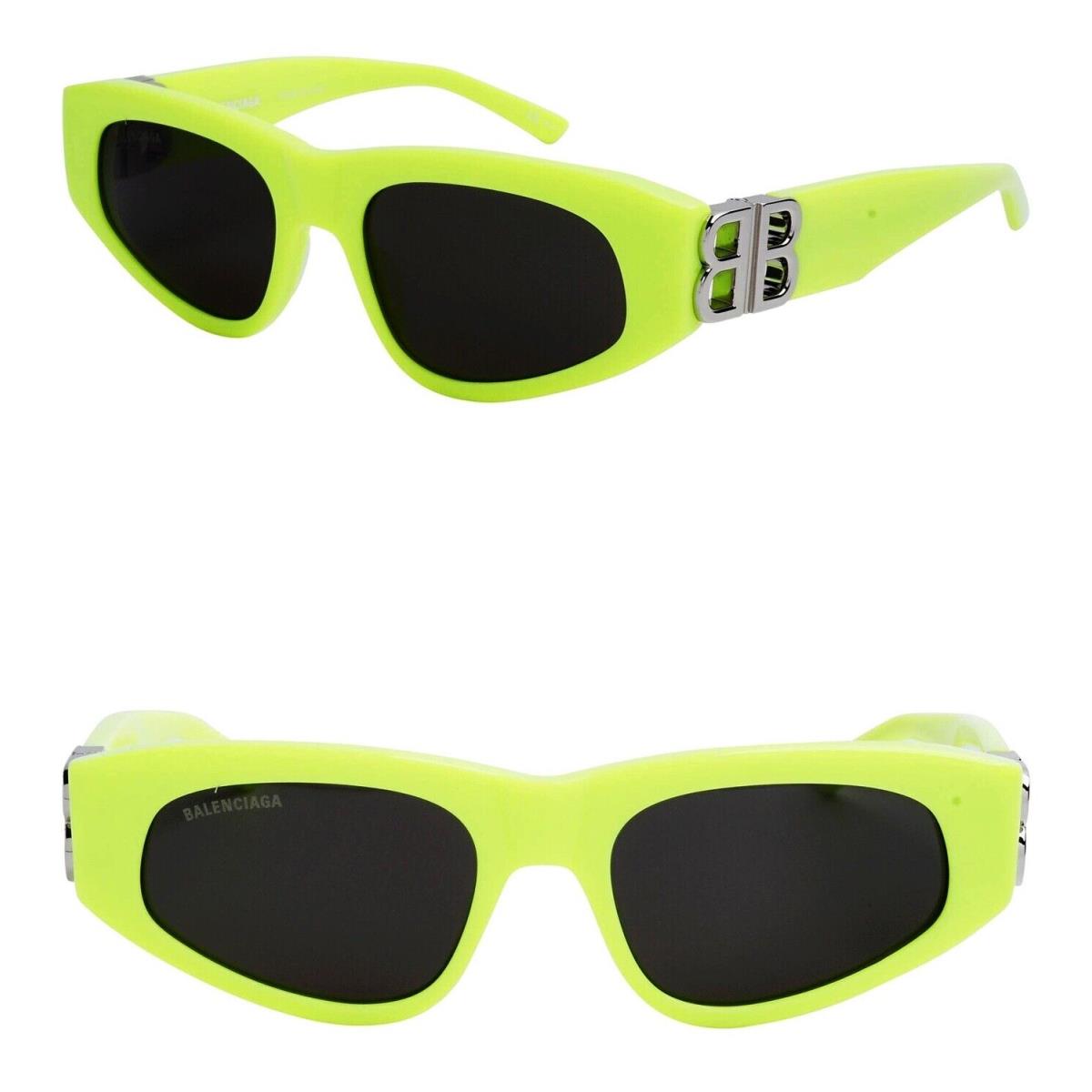 Balenciaga Dynasty 0095 Neon Yellow Fluo 007 Fashion BB Logo Sunglasses BB0095S