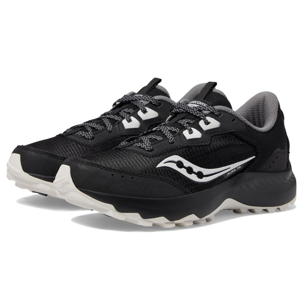 Woman`s Sneakers Athletic Shoes Saucony Aura TR Black/Fog