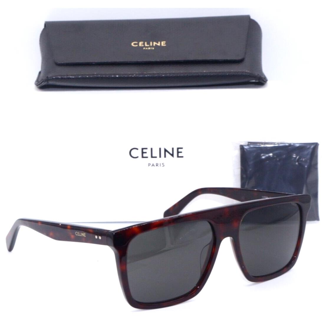 Celine Paris CL 40209I 52A Havana/grey Lens Frame Sunglasses 57-16