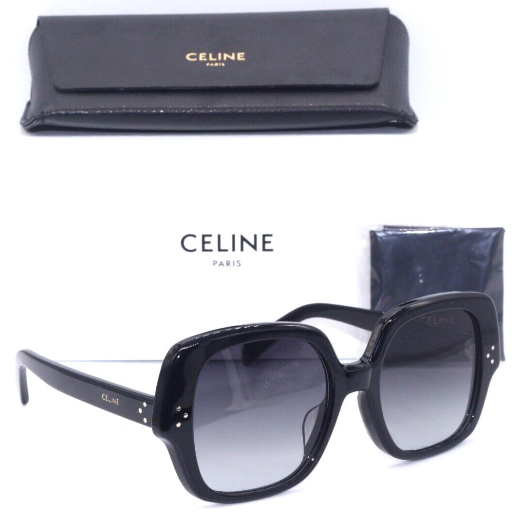 Celine Paris CL 40241F 01B Black/grey Gradient Lens Authent Sunglasses 55-19