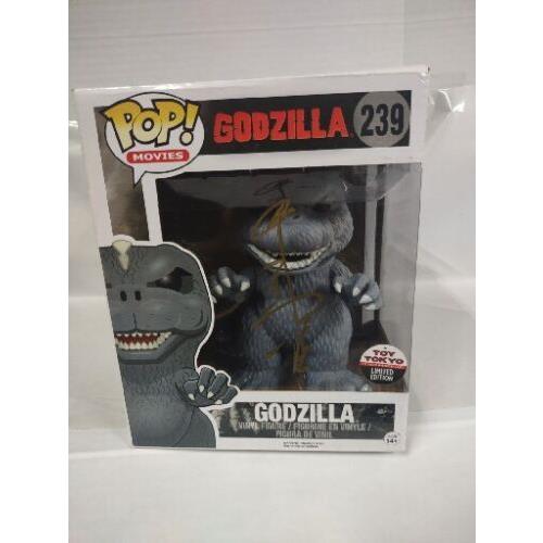 Funko Pop Movies: Godzilla 239 - Gray Nycc Toy Tokyo with Three Signatures