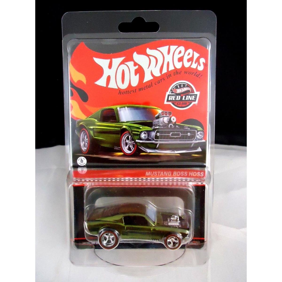 Hot Wheels Rlc 2022 Spectraflame Olive Mustang Boss Hoss 1/30000 Real Riders