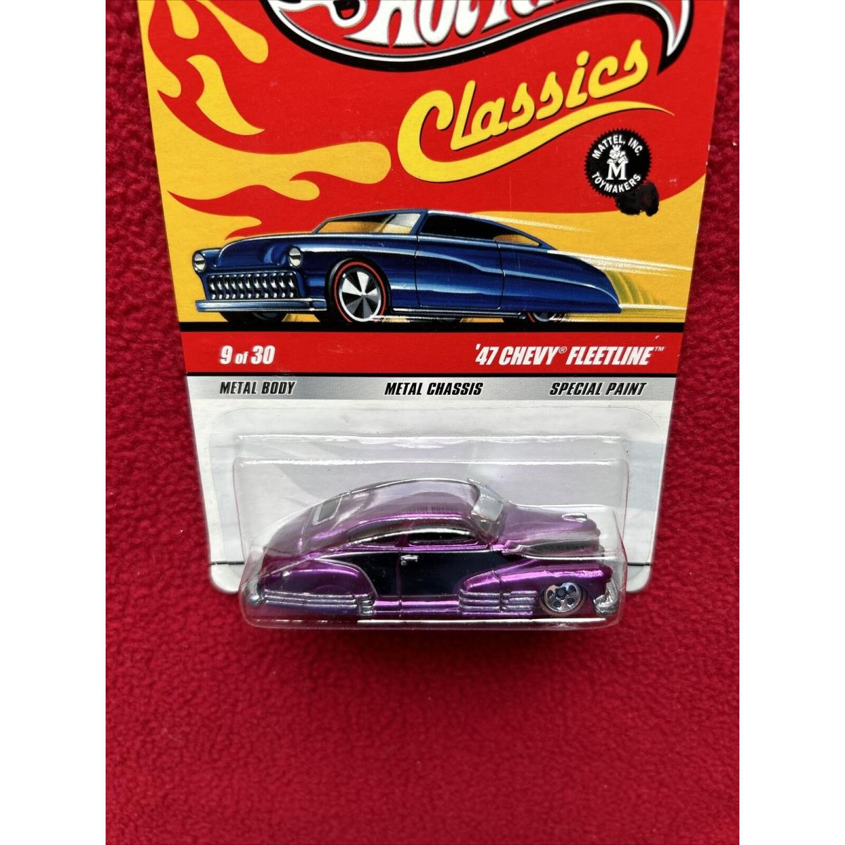 2008 Hot Wheels Classics Series 5 - `47 Chevy Fleetline Purple Car Minty