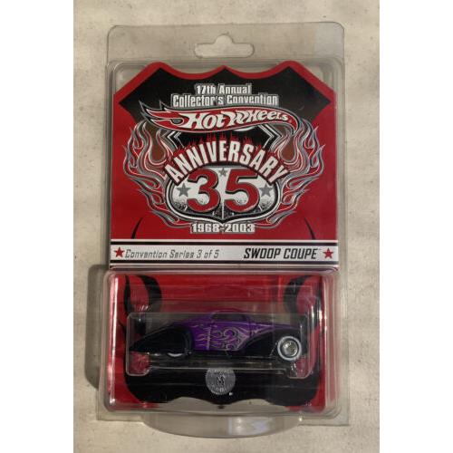 2003 Hot Wheels 17th Annual Convention 35th Anniv Purple Swoop Coupe 138/5000