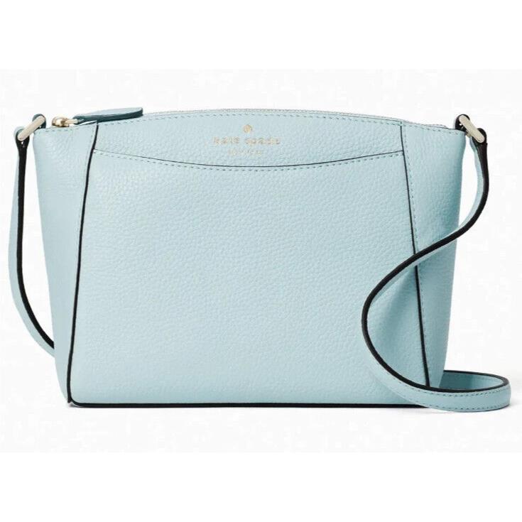 Kate Spade Monica Crossbody Aquamarine Blue Leather Bag WKR00258
