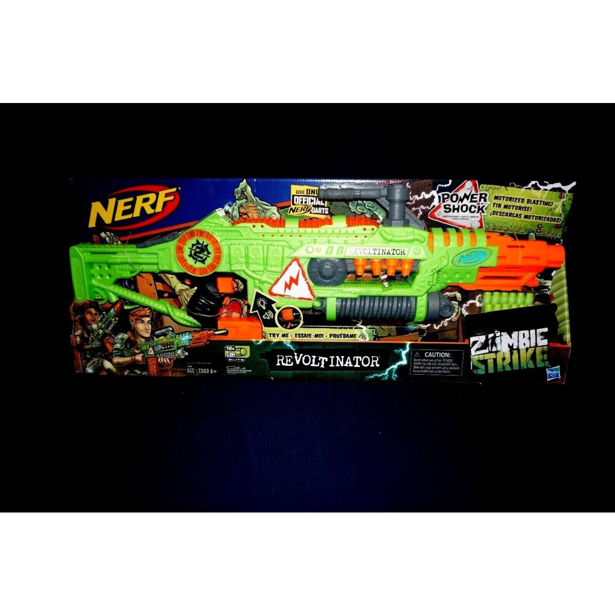 Nerf Zombie Strike Revoltinateor Motorized Lights Sounds Toy Gun Rifle Blaster