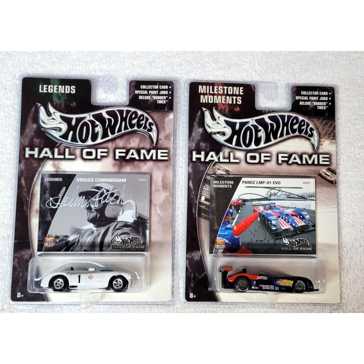 Hot Wheels Hall of Fame Panoz LMP-1 and Cunnigham C4R Lemans Both Autographed