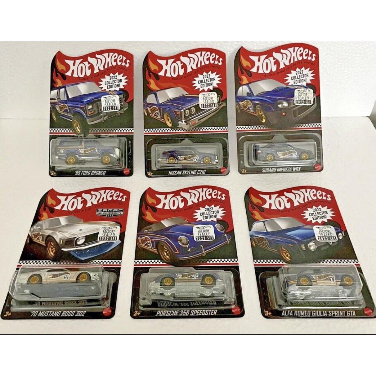 Hot Wheels 2022 Mail in Complete Set 1 of 1250