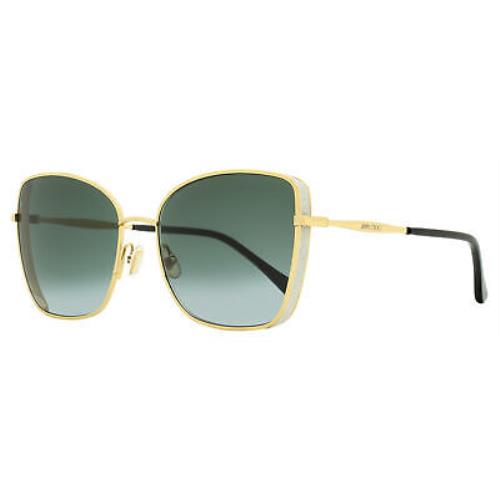 Jimmy Choo Butterfly Sunglasses Alexis 0009O Gold/black 59mm - Frame: Gold/Black, Lens: Blue-Gray Gradient