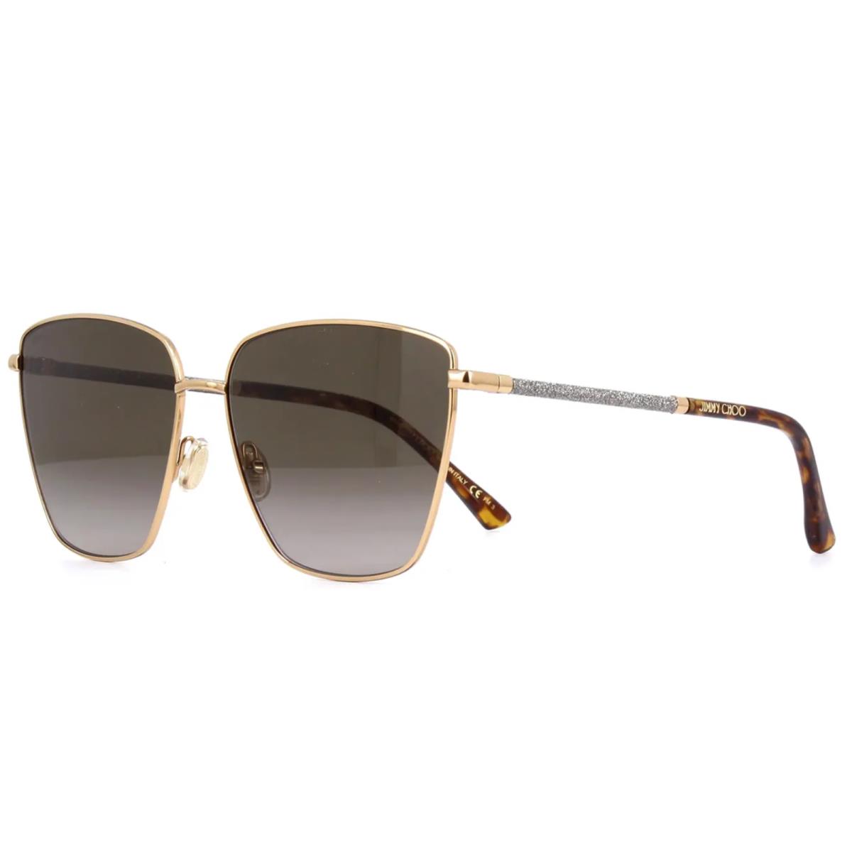 Jimmy Choo Kori/g/sk 06JHA Gold Brown Gradient Sunglasses 60-18 MM