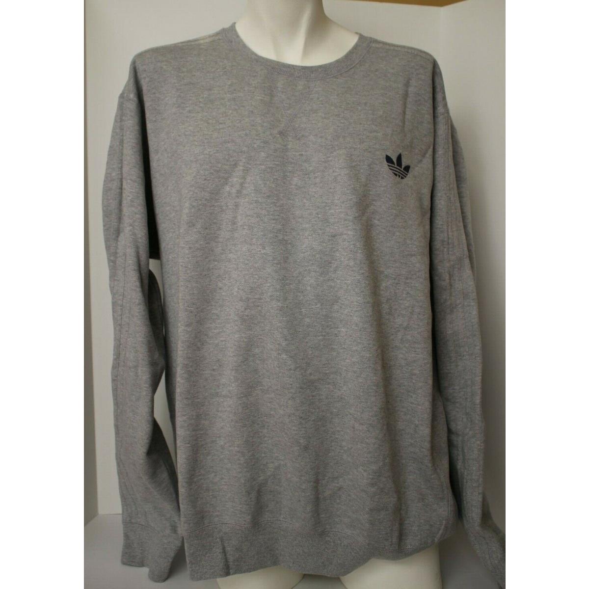 Nike Adidas Originals Crew Fleece 3-Stripe Rare 2012 Trefoil Men`s sz XL Sweatshirt