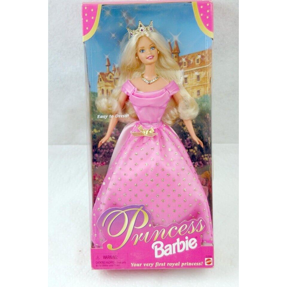 Easy TO Dress Royal Princess Pink Barbie Never Out OF Box 1998 22891