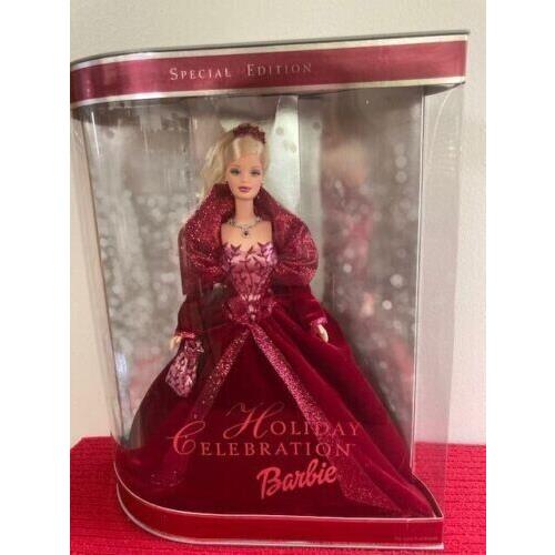 Mattel Barbie Special Edition Holiday Celebration 2002 Red Velvet Dress