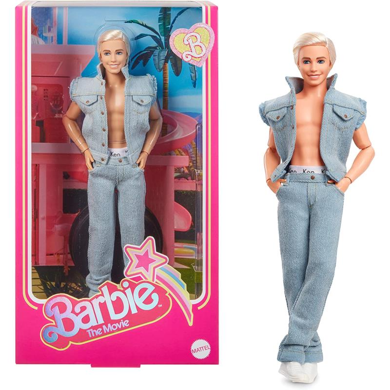Barbie The Movie Collectible Ken Doll Wearing All-denim Matching Set Toy