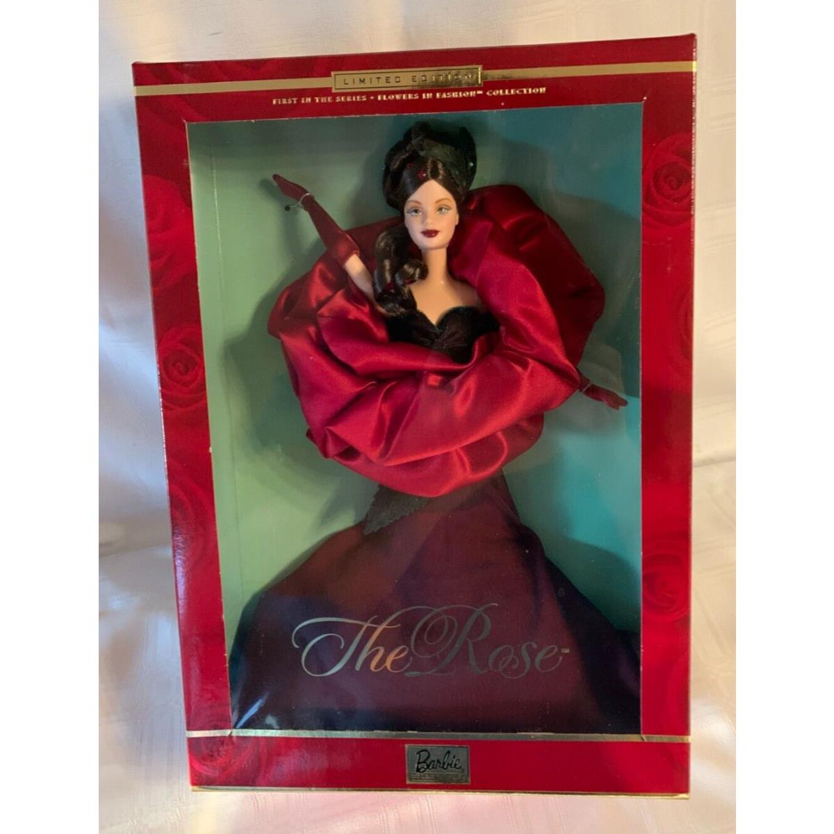 2000 The Rose Barbie Limited Edition First in The Series-flowers in Fashion