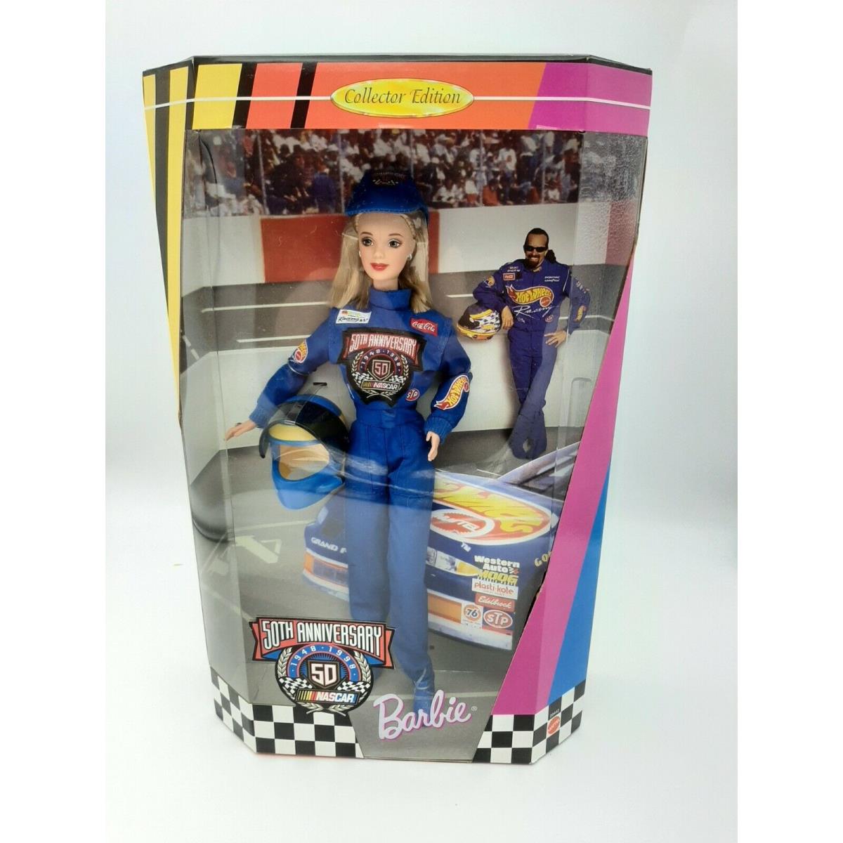 50th Anniversary Nascar Barbie Collector Edition 1998 Mattel 20442 Nrfb